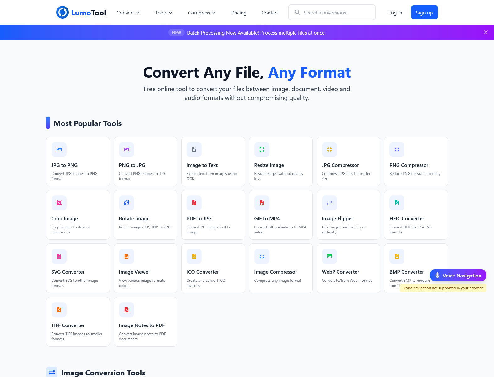 Lumotool screenshot